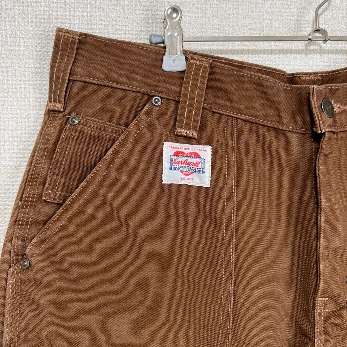 激レア】USA製 Carhartt カーハート ダブルニー ハートタグ復刻 激レア】USA製 Carhartt カーハート ダブルニー ハートタグ復刻