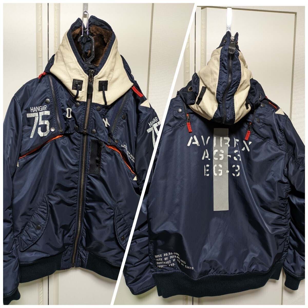 AVIREX/メンズXL/MA-1 REMODEL/リモデルMA-1フライトジャケット AVIREX/メンズXL/MA-1 REMODEL/リモデルMA-1フライトジャケット