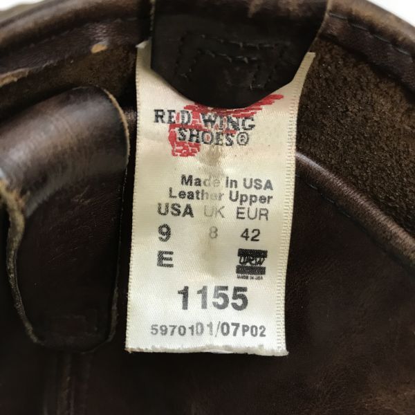 USA製☆レッド ウイング/RED WING☆1155/ペコスブーツ【9E/27.0 USA製☆レッド ウイング/RED WING☆1155/ペコスブーツ【9E/27.0