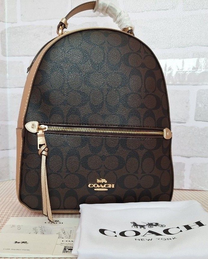 新品】COACH コーチ リュック バックパック シグネチャー 新品】COACH コーチ リュック バックパック シグネチャー