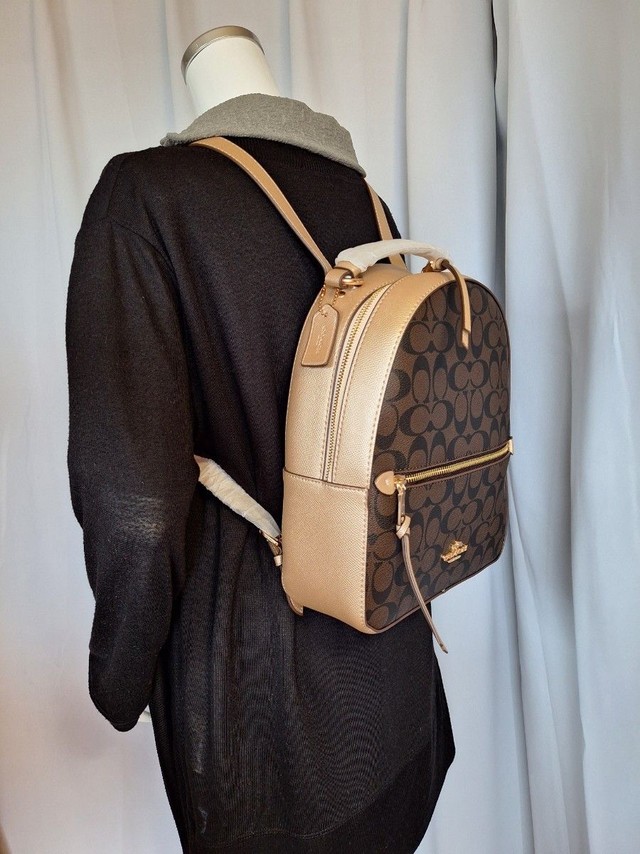 新品】COACH コーチ リュック バックパック シグネチャー 新品】COACH コーチ リュック バックパック シグネチャー