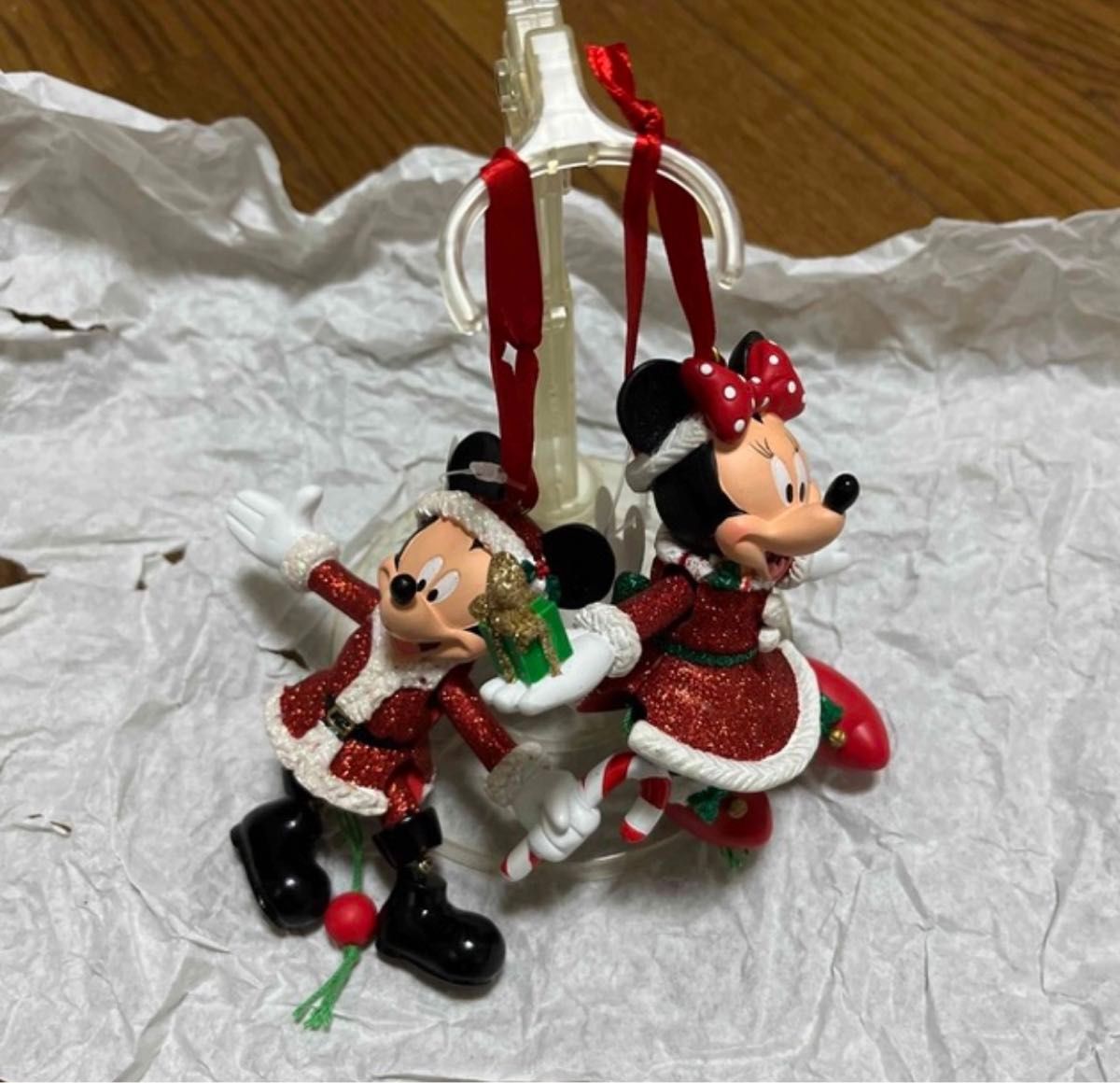 [未使用品] WDWミッキー&ミニーオーナメント ディズニー ミッキー ミニー クリスマス