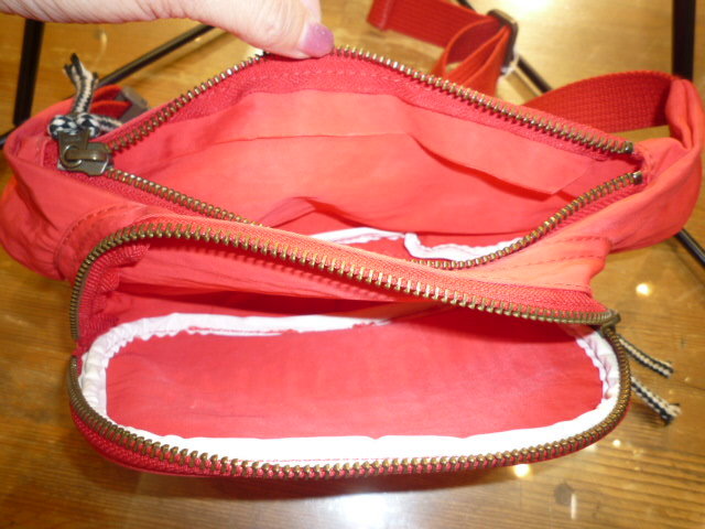 [0923-5]PINK TURN красный поясная сумка 