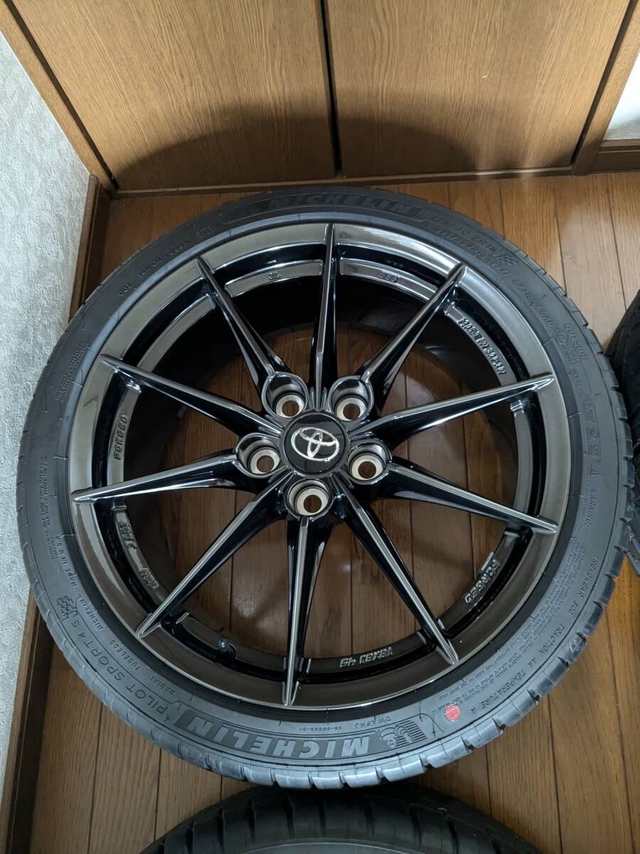  Toyota GR Yaris RZ high Performance original BBS wheel 4ps.@( mileage 5 kilo new car removing )( indoor keeping beautiful goods )225/40 Michelin Pilot sport 4S