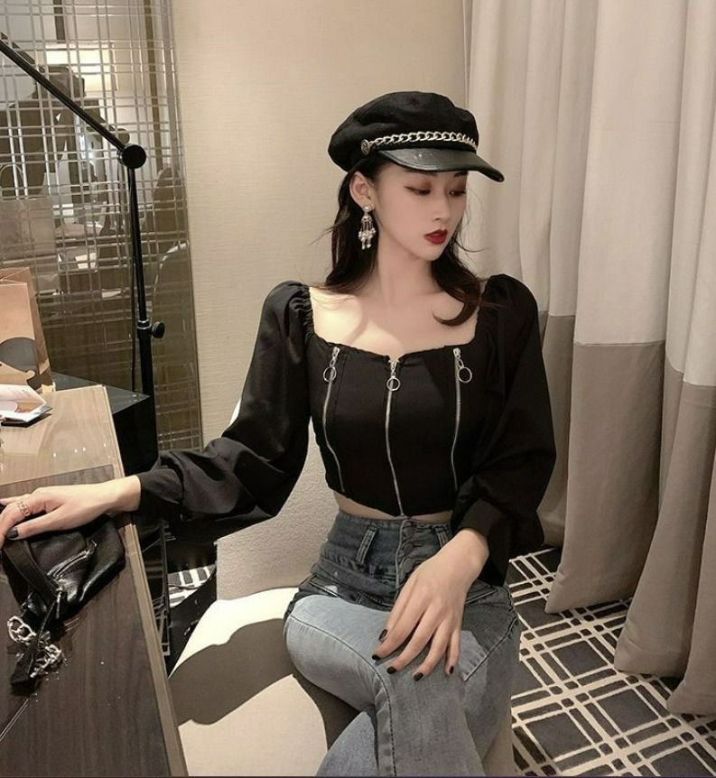オフショルトップス 肩出し 黒 ブラック セクシー ダンス 韓国 オフショルトップス 肩出し 黒 ブラック セクシー ダンス 韓国