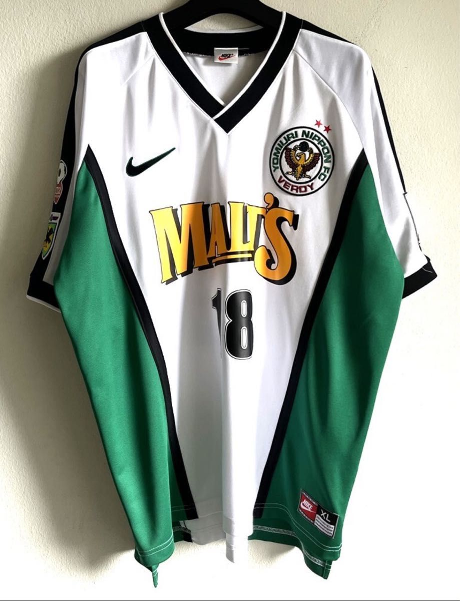 ヴェルディ川崎選手支給品 1997 awayユニフォーム#18東京 ヴェルディ川崎選手支給品 1997 awayユニフォーム#18東京