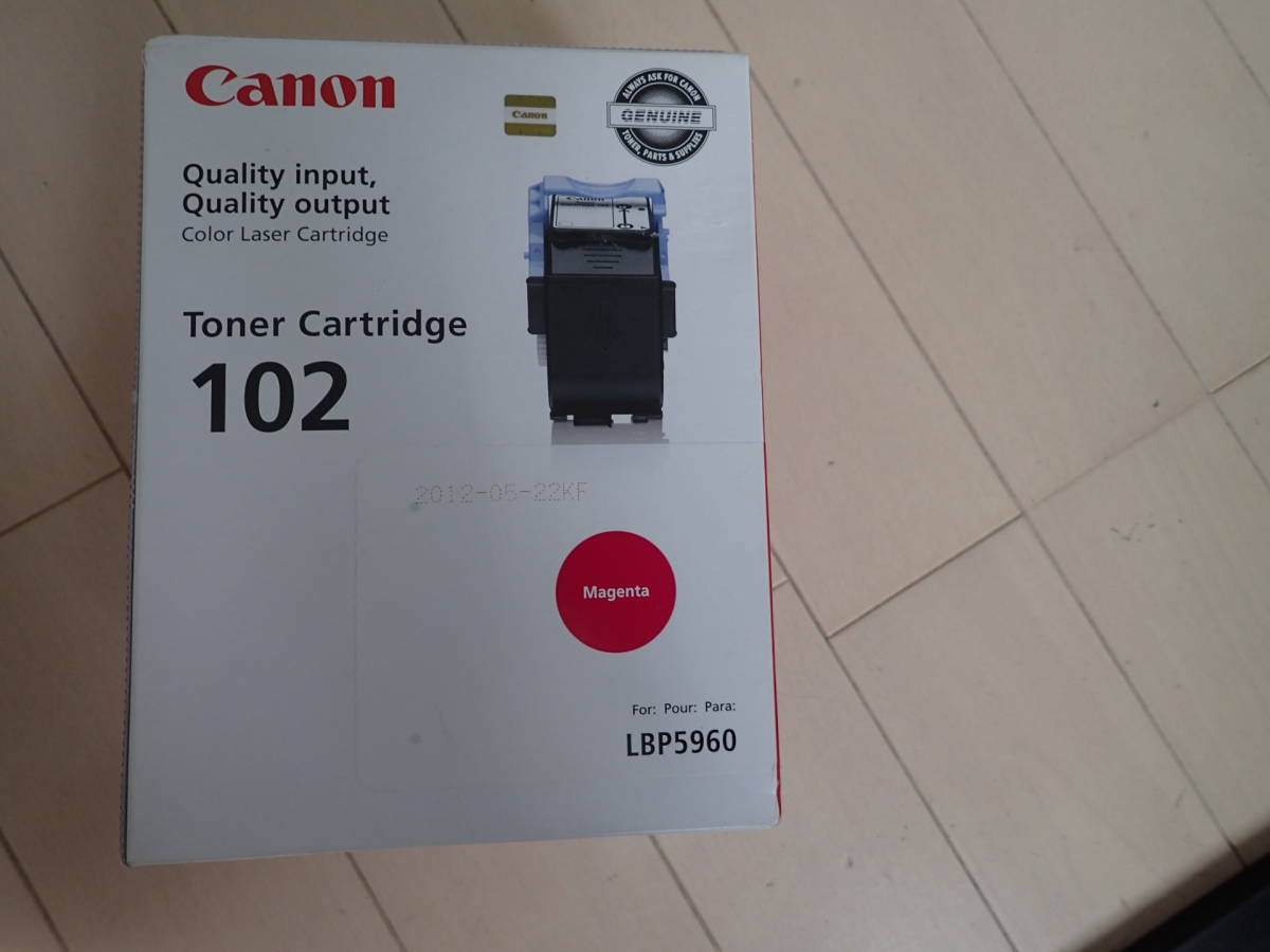  original Canon toner cartridge 102 LBP5960 magenta new goods expiration of a term postage 510 jpy 