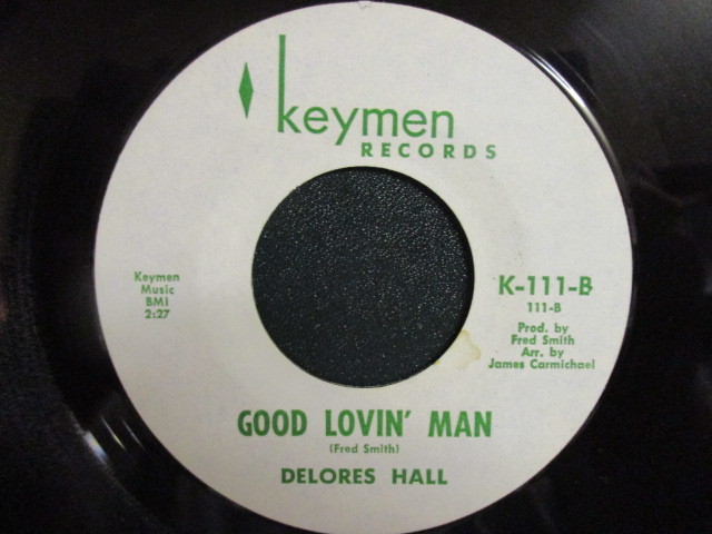 Delores Hall ： W-O-M-A-N 7'' / 45s ★ 60's Lady Soul / ノーザンソウル ☆ c/w Good Lovin' Man // 5点で送料無料_画像2