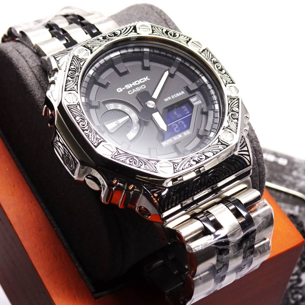 〓新品〓GショックCUSTOM・MADE腕時計本体付GA2100ステンレス製 〓新品〓GショックCUSTOM・MADE腕時計本体付GA2100ステンレス製
