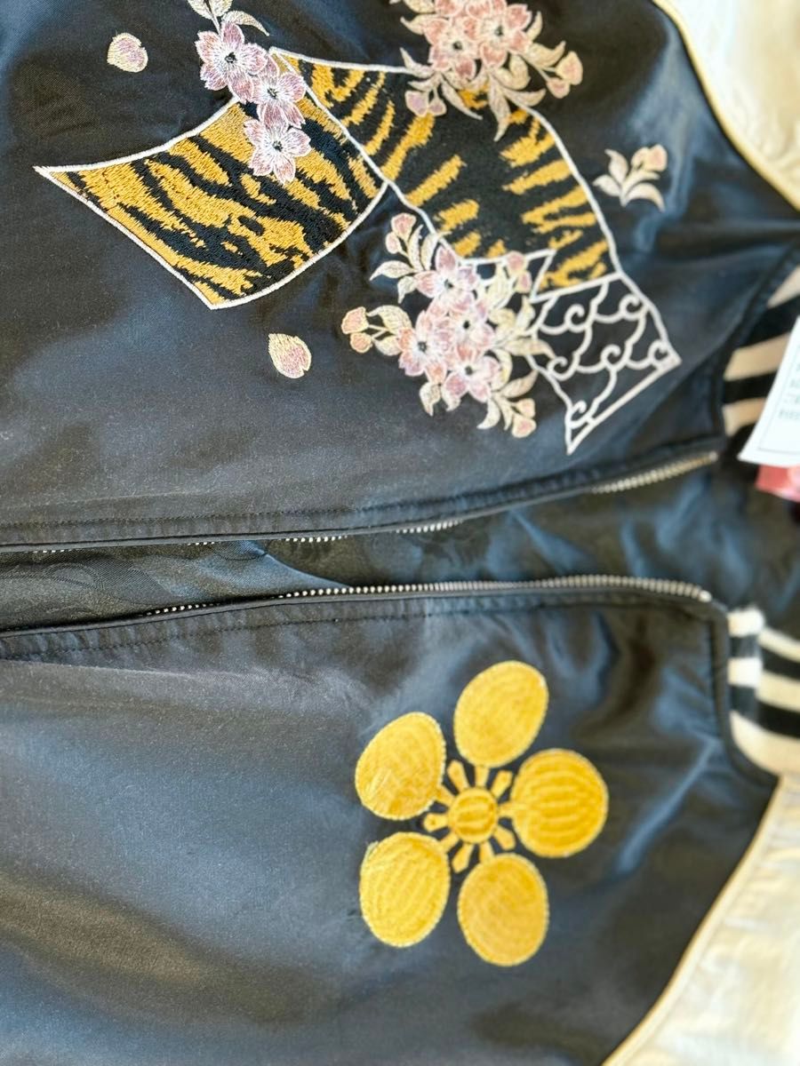 松風 花の慶次 刺繍 スカジャン 和柄 メンズ Japan 和柄 刺繍 松風 花の慶次 刺繍 スカジャン 和柄 メンズ Japan 和柄 刺繍