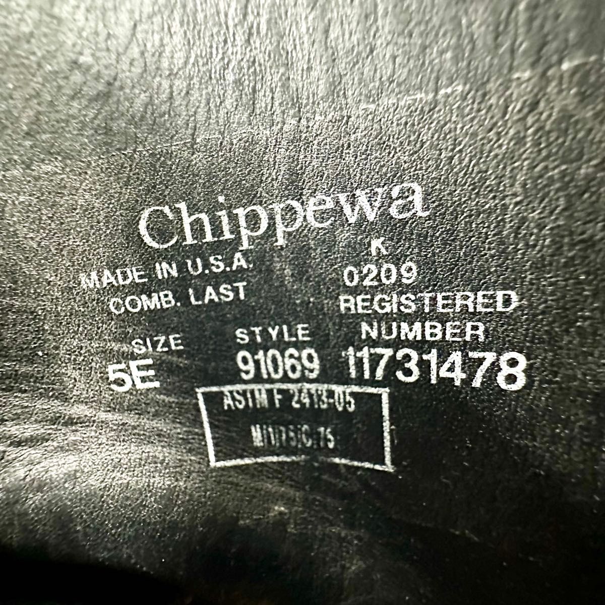 チペワ Chippewa 11インチ エンジニアブーツ 黒タグ 91069 5E チペワ Chippewa 11インチ エンジニアブーツ 黒タグ 91069 5E