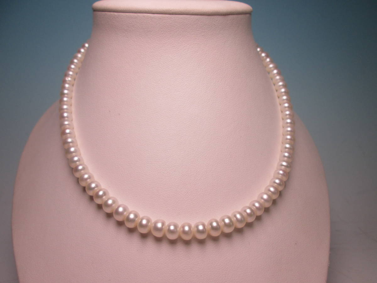 * fresh water pearl 6mm. necklace 24g