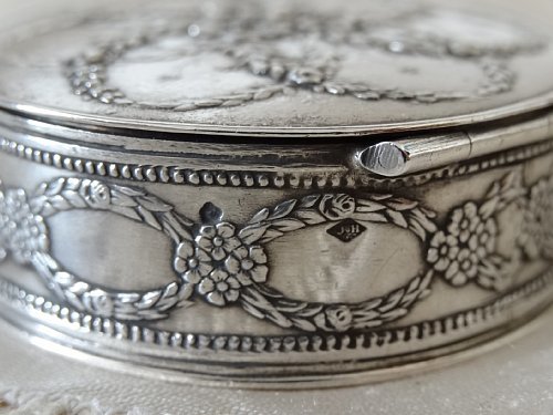 Grace antique France 1900 year about original silver made 800 silver . stamp flower * Galland. box strong &....40g solid silver