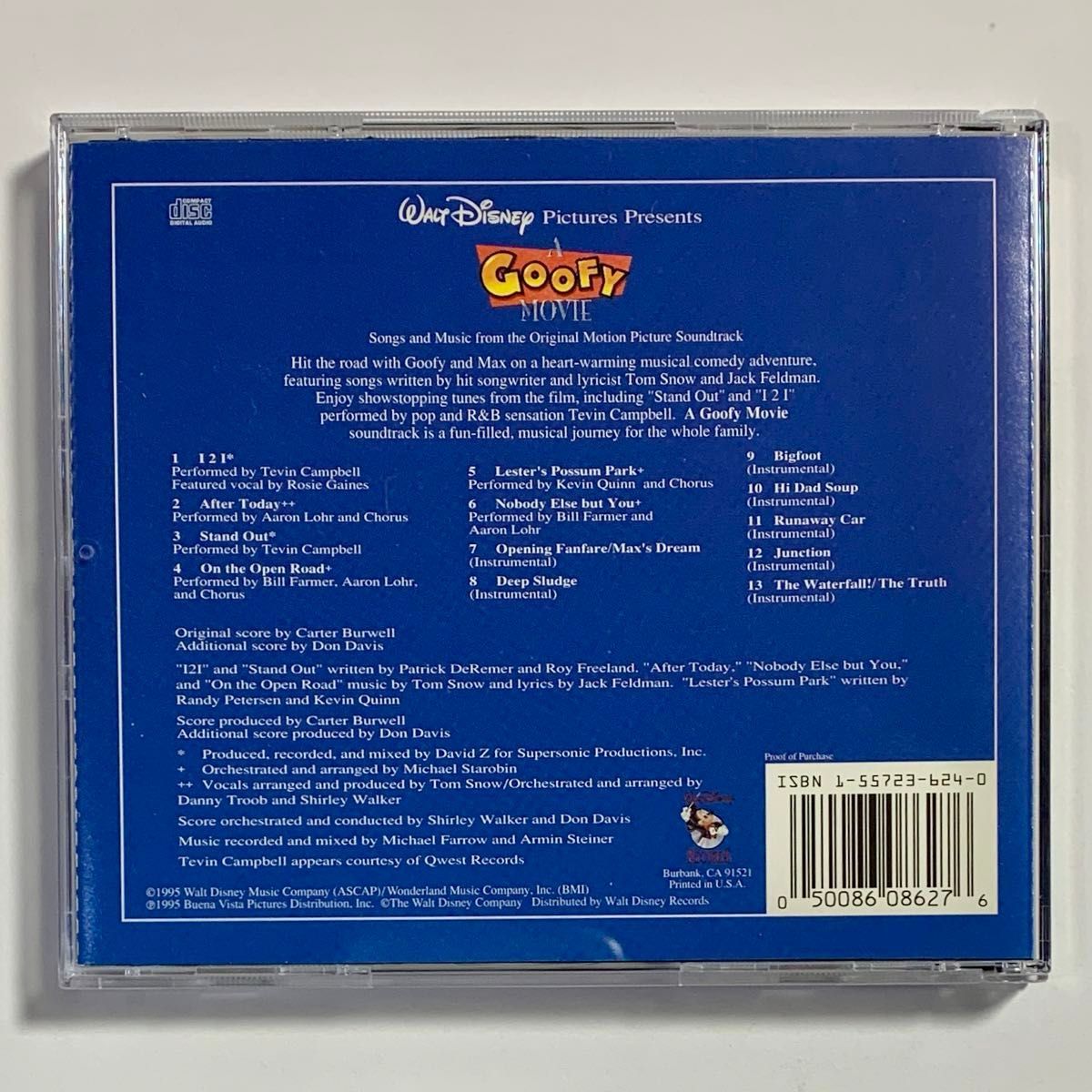 ディズニー グーフィームービー A GOOFY MOVIE サウンドトラック ディズニー グーフィームービー A GOOFY MOVIE サウンドトラック