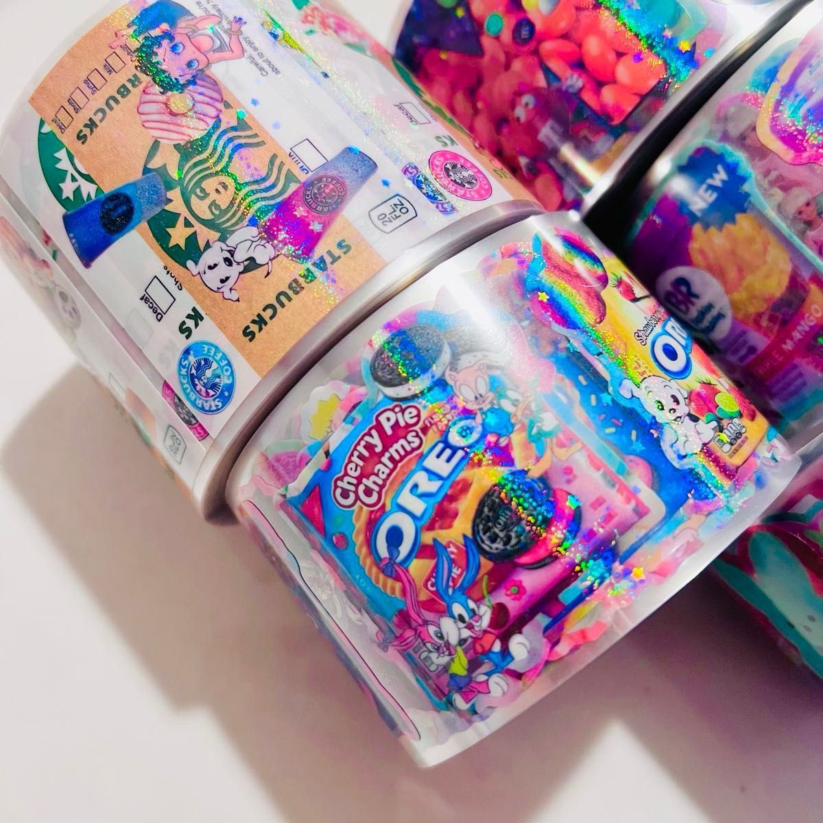 ロールシール New オリジナルロールシール アメキャラ 5種類各 ロールシール New オリジナルロールシール アメキャラ 5種類各