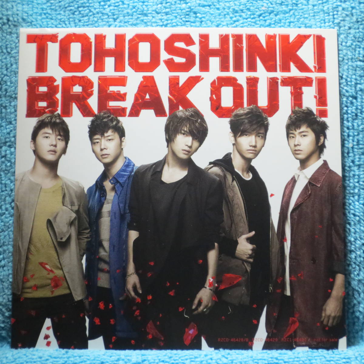 [カード] 　ジャケカ / 東方神起 「BREAK OUT!」 ジャケットサイズカード ☆ユノ ユンホ チャンミン ジェジュン ユチョン ジュンス _画像1