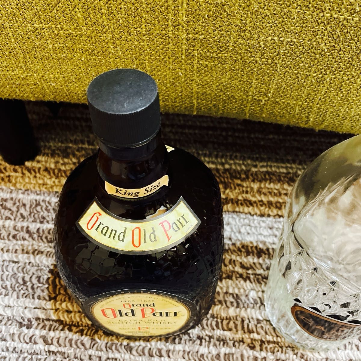 ブランデー 空瓶 2本セット CAMUS XO COGNAC Old Parr 12年 ブランデー 空瓶 2本セット CAMUS XO COGNAC Old Parr 12年
