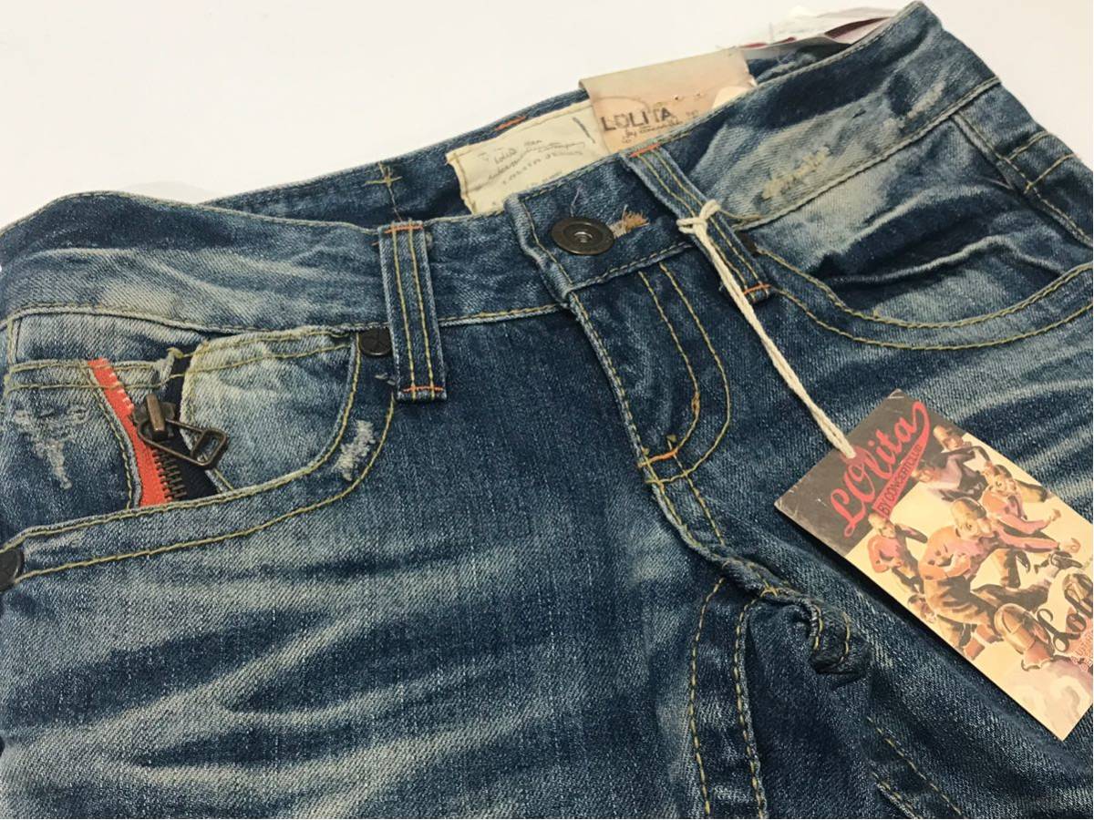 タグ付 新品 未使用 LOLITA JEANS デニムパンツ ジーンズ 七分丈