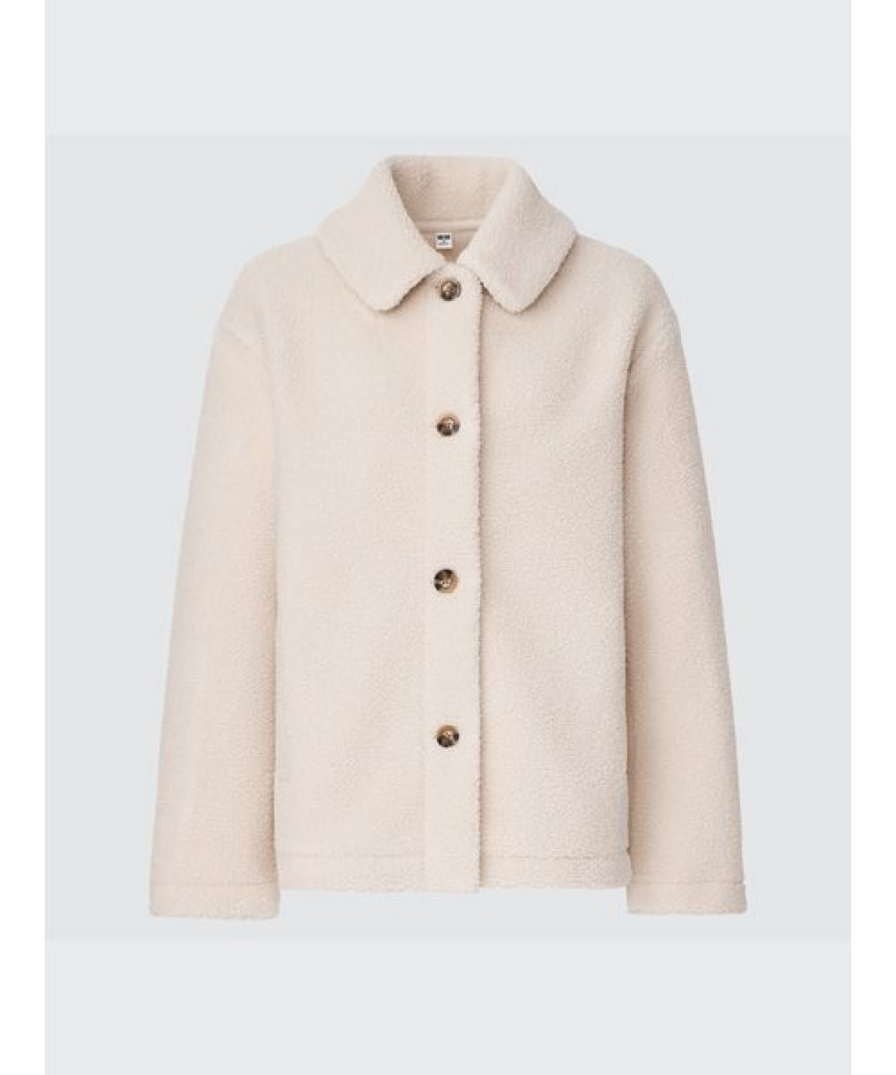 ユニクロ UNIQLO ボアフリースステンカラーショートコート ユニクロ UNIQLO ボアフリースステンカラーショートコート