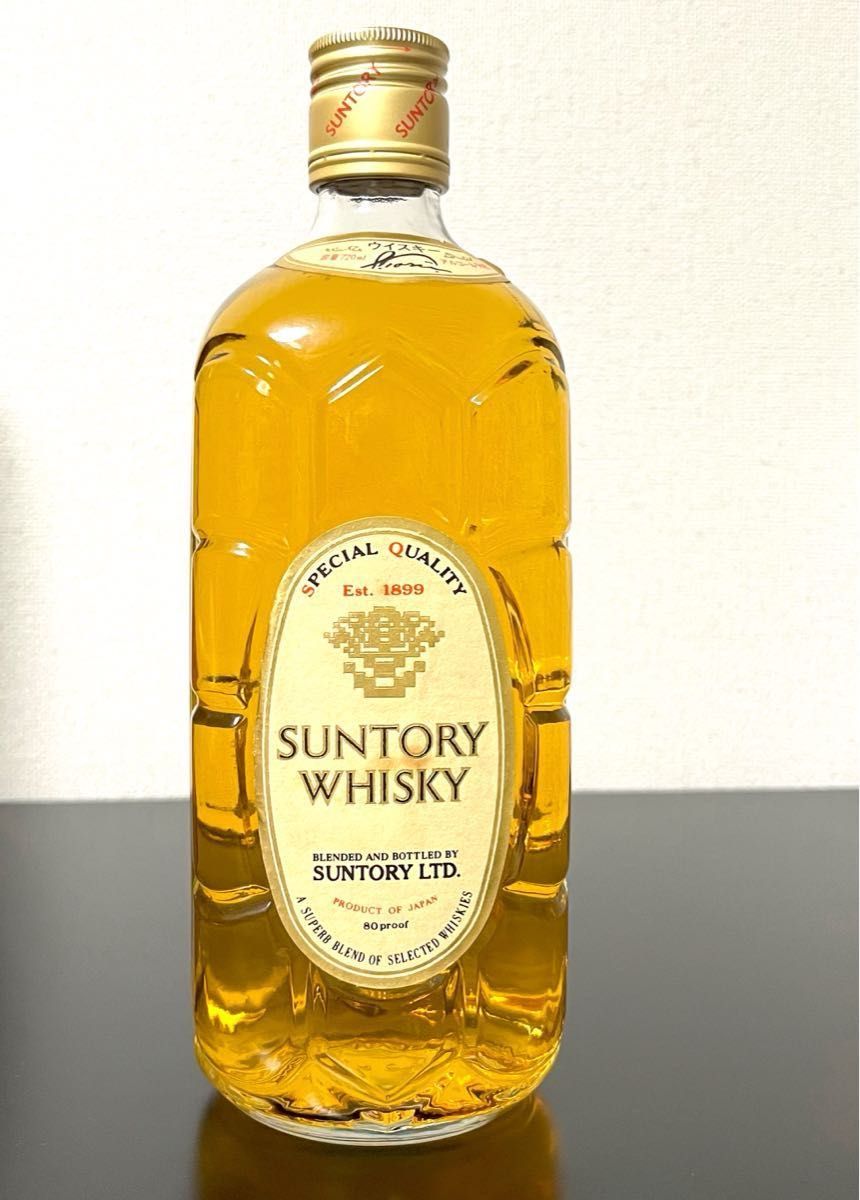 サントリーウイスキー 白角 金キャップ 初代白角 未開栓 SUNTORY サントリーウイスキー 白角 金キャップ 初代白角 未開栓 SUNTORY