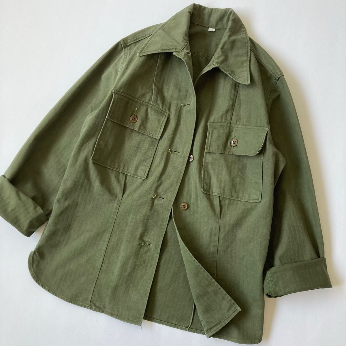 40s〜 アメリカ軍 レディース コットン HBT シャツ ジャケット 40s〜 アメリカ軍 レディース コットン HBT シャツ ジャケット