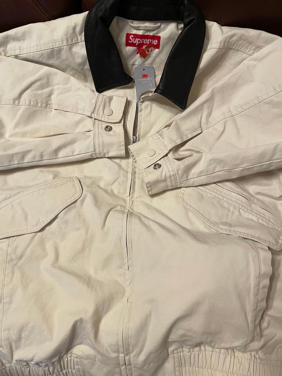supreme Leather Collar Utility Jacket|Yahoo!フリマ(旧 supreme Leather Collar Utility Jacket|Yahoo!フリマ(旧
