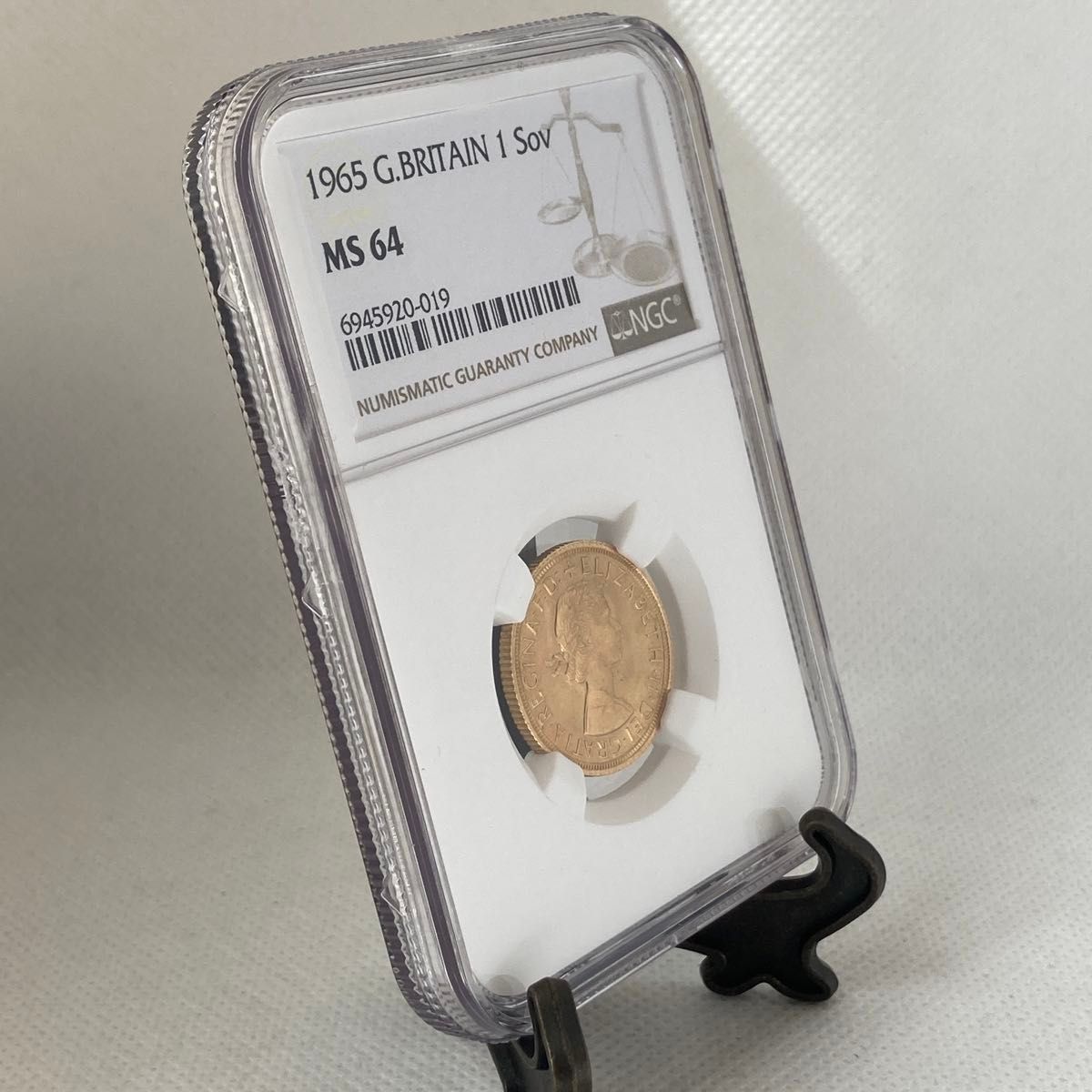 1965年 MS64 ヤングヤング ギリック ソブリン 金貨 NGC 1965年 MS64 ヤングヤング ギリック ソブリン 金貨 NGC