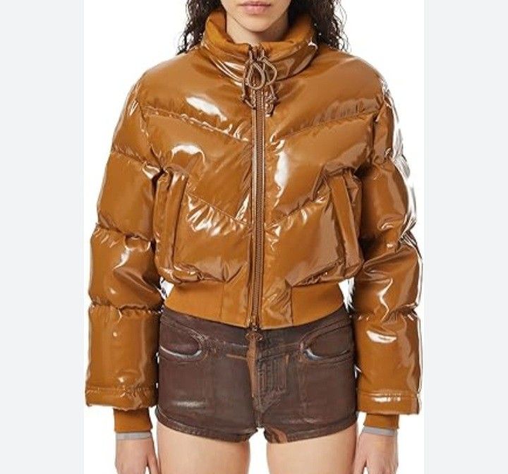 DIESEL クロップド パデッド ダウンジャケット XS (Mサイズ相当 DIESEL クロップド パデッド ダウンジャケット XS (Mサイズ相当