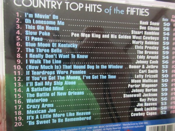 Country Top Hits of the 50*s [CD*20 искривление ] рукоятка k*snou,pi-* we * King, L vi s* Press Lee, Jim * Lee vus, др. 