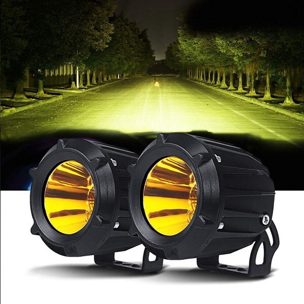 3.5 -inch motorcycle bike ATV SUV yellow 12V/24V 12000LM MTSD35W.. new goods.. 2 piece 70W LED working light working light headlights position light 