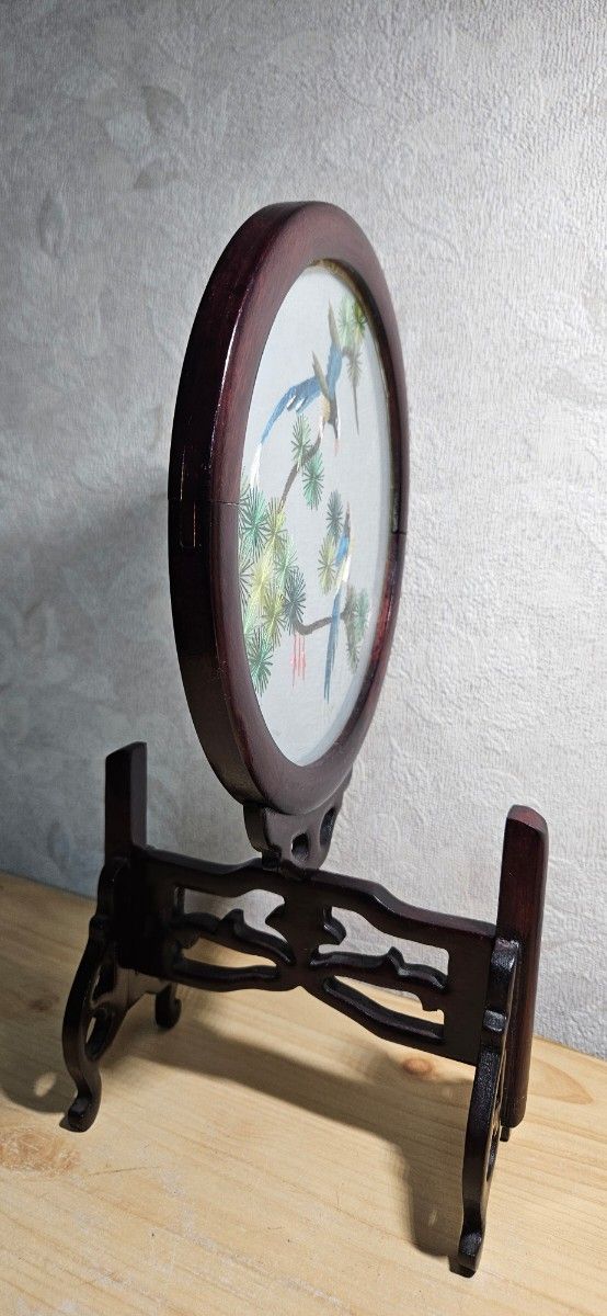 中国美術工芸品 両面刺繍 尾長鳥 オブジェ 置物|Yahoo!フリマ 中国美術工芸品 両面刺繍 尾長鳥 オブジェ 置物|Yahoo!フリマ