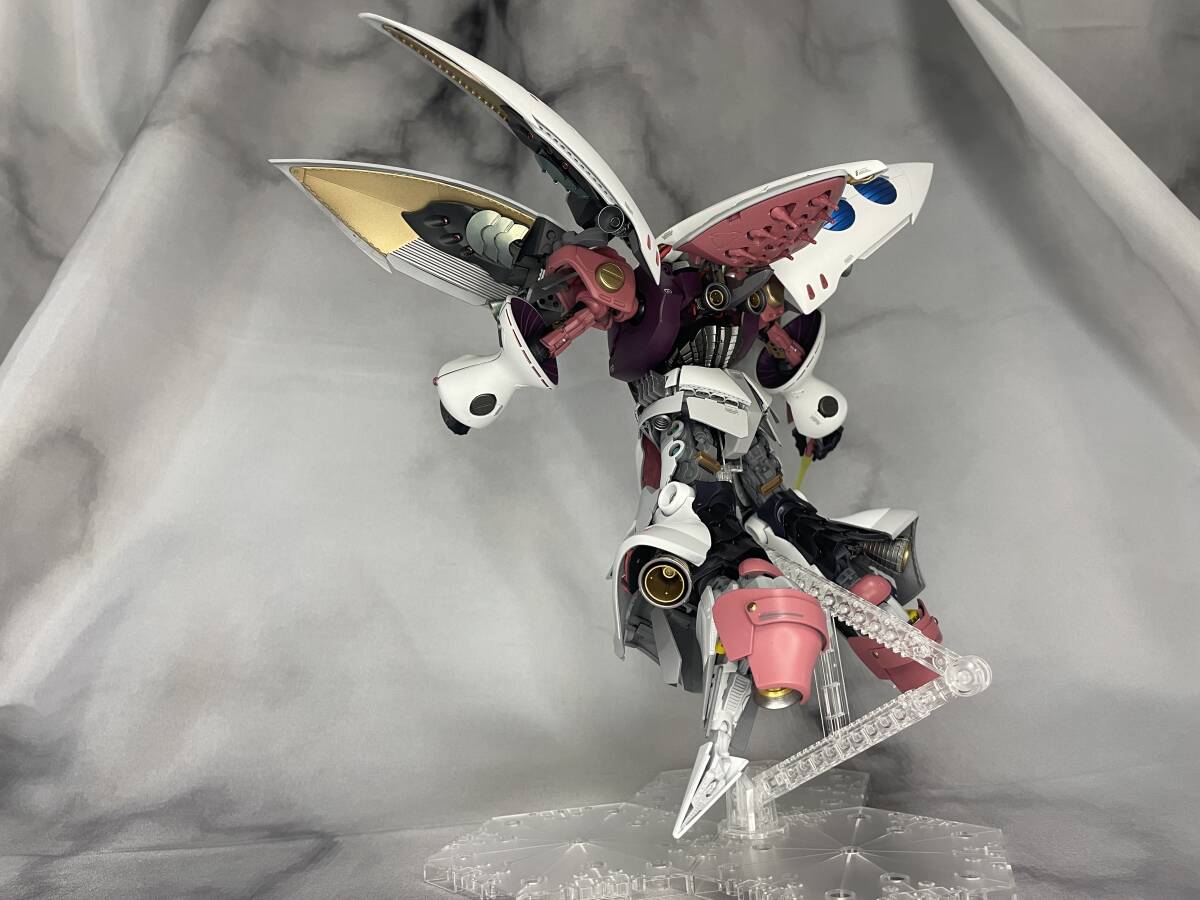 MG キュベレイ 1/100 改修塗装済み完成品 アクションベース付 MG キュベレイ 1/100 改修塗装済み完成品 アクションベース付