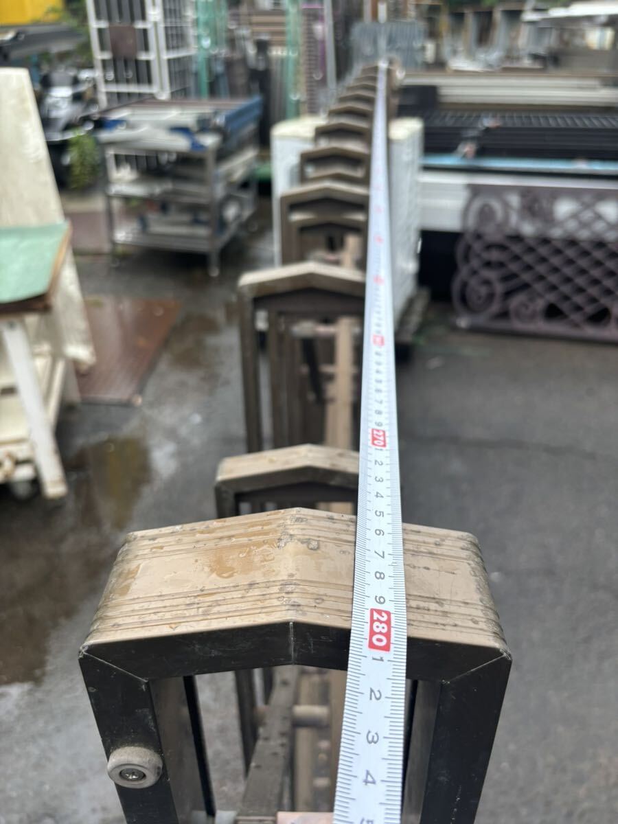 アルミゲート 門扉 アコーディオン 伸縮 全長約280cm 高約127cm アルミゲート 門扉 アコーディオン 伸縮 全長約280cm 高約127cm