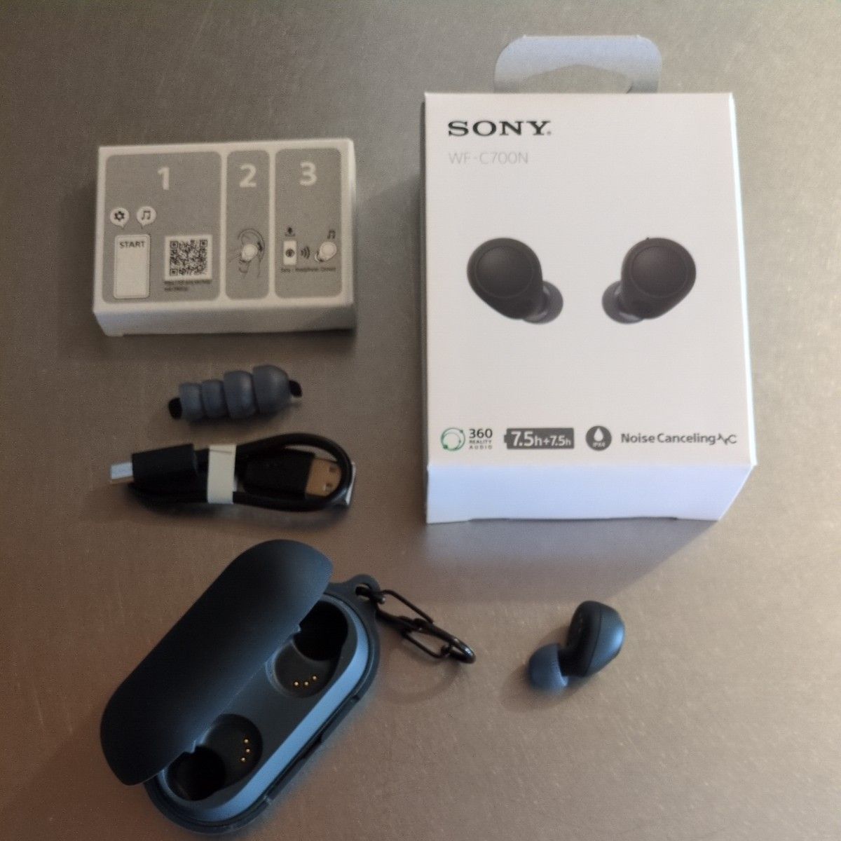 イヤホン 片耳 充電ケース WF-C700N ソニー ブラック SONY イヤホン 片耳 充電ケース WF-C700N ソニー ブラック SONY