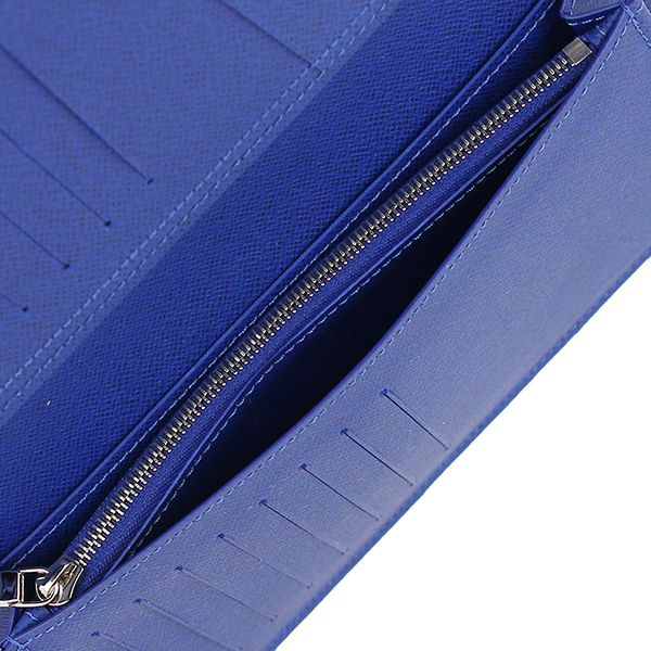 153826 新品 ルイヴィトン ポルトフォイユブラザ タイガラマ モノグラム ブルー 二つ折り長財布 ロングフラップウォレット メンズ LV 小物 9
