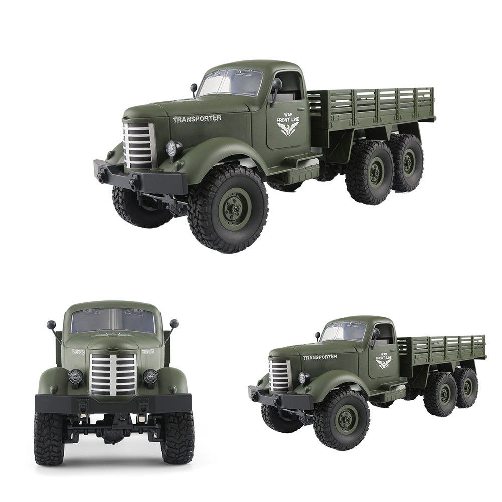 〇送料無料　 RCモンスタートラック トラクター 2.4g トレーラー 米軍 オフロード 6WD 戦術 ラジコン おもちゃ 輸入品 【a1965】