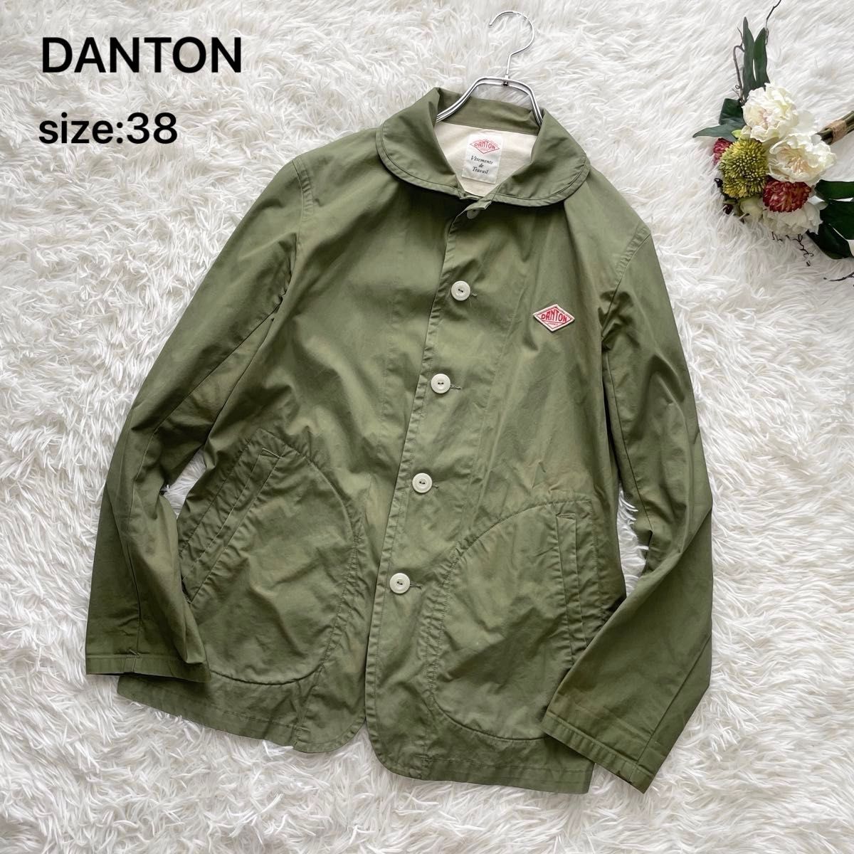 DANTON ダントン 丸襟ジャケット ミリタリージャケット 薄手 DANTON ダントン 丸襟ジャケット ミリタリージャケット 薄手