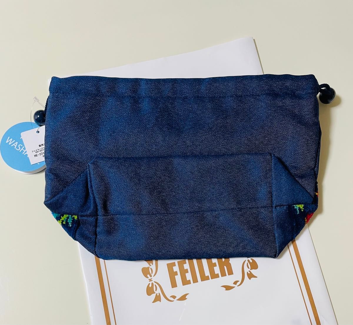 FEILER 学校フェイラー マチ付き巾着 お弁当箱袋 フェイラー FEILER 学校フェイラー マチ付き巾着 お弁当箱袋 フェイラー