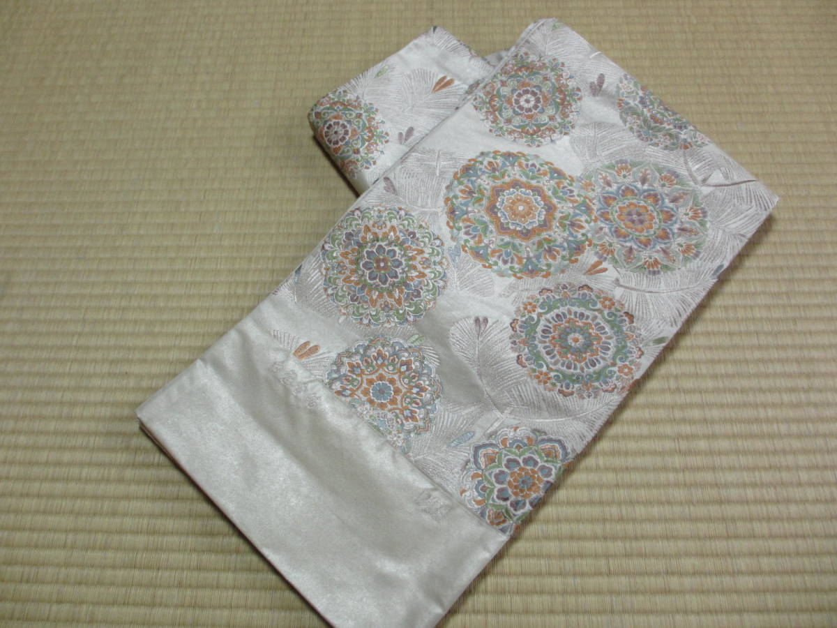  西陣 老舗 逸品 意匠 泰生織物 袋帯 流水若松華紋 最高級 絹 送料無料 _画像5