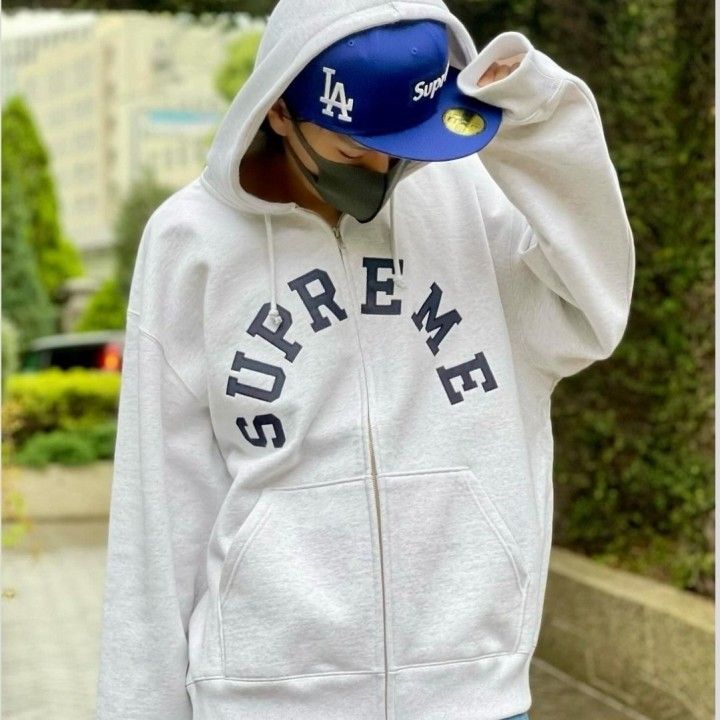 Supreme Champion Zip Up Hooded Sweatshirt グレー M|Yahoo Supreme Champion Zip Up Hooded Sweatshirt グレー M|Yahoo