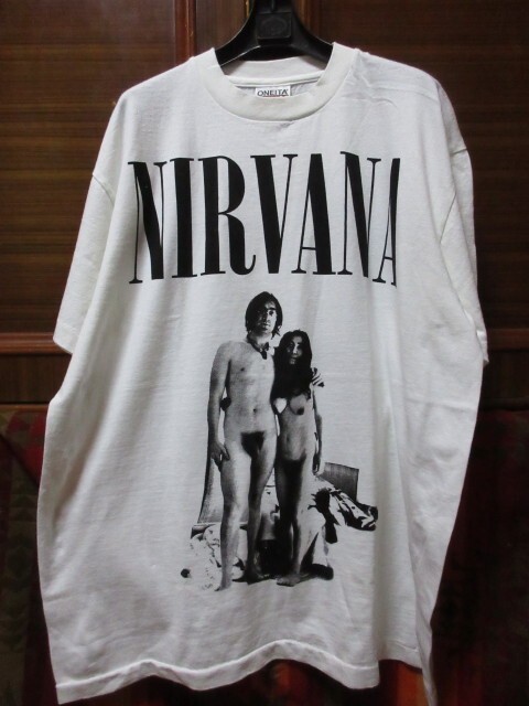 NIRVANA ニルヴァーナ ジョンレノン & オノヨーコ ONEITA USA ONEITA NIRVANA ニルヴァーナ バンド Tシャツ □ SUB POP