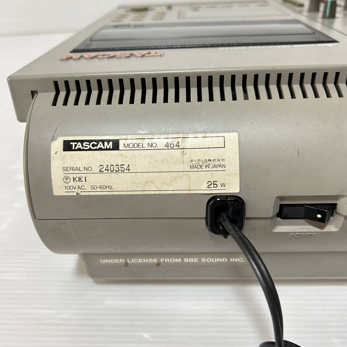 TASCAM タスカム PORTASTUDIO 464 マルチトラックレコーダー TASCAM タスカム PORTASTUDIO 464 マルチトラックレコーダー