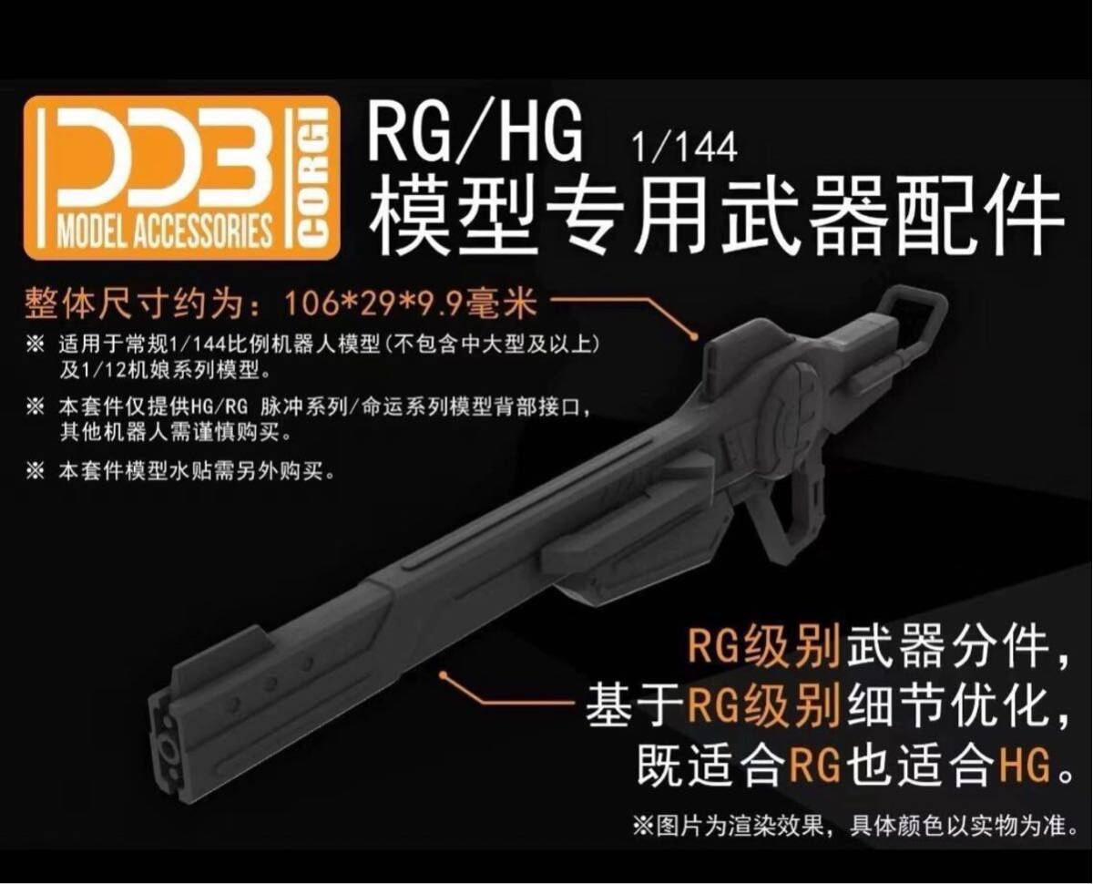 HG・RG対応 ガンダムSEED FREEDOM 機体用レールガン 他社製 HG・RG対応 ガンダムSEED FREEDOM 機体用レールガン 他社製