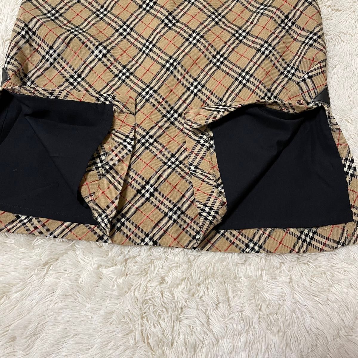 バーバリーブルーレーベル 【M】超美品 膝丈スカート ノバ バーバリーブルーレーベル 【M】超美品 膝丈スカート ノバ