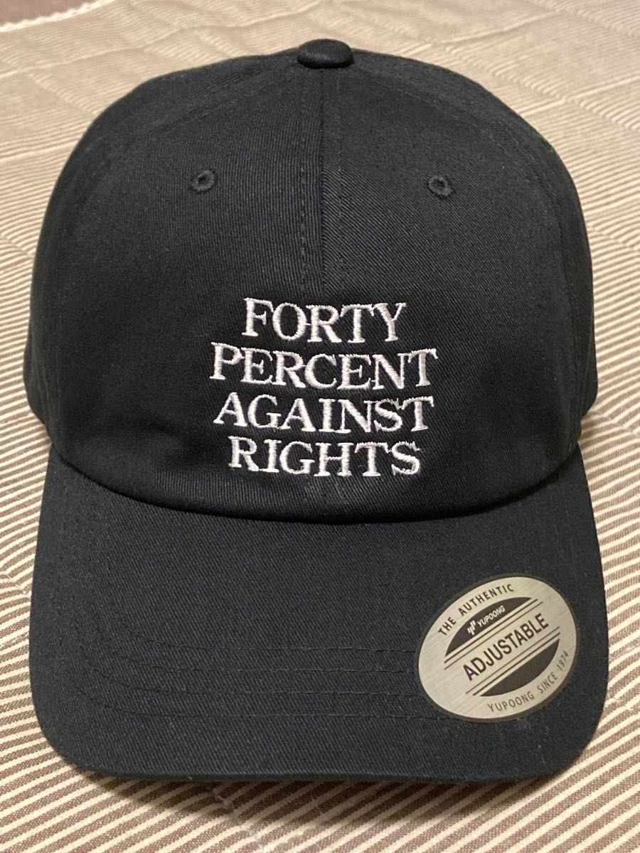 FPAR(Forty Percents Against Rights) logo cap キャップ 黒 FPAR(Forty Percents Against Rights) logo cap キャップ 黒