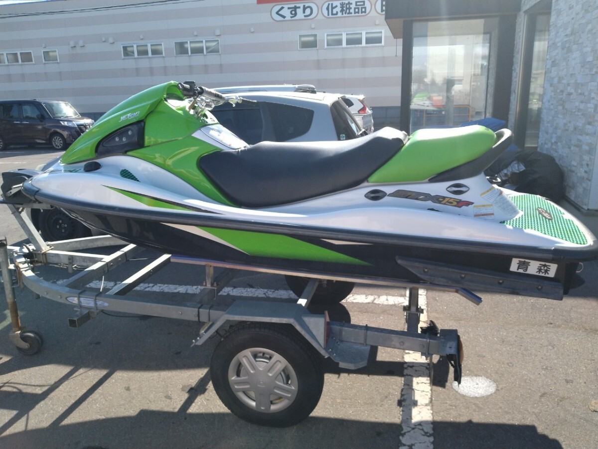 青森市発☆ジェットスキー カワサキ STX-15F 軽トレーラ付き 青森市発☆ジェットスキー カワサキ STX-15F 軽トレーラ付き