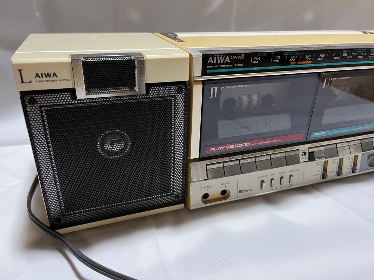希少 アイワAIWA CA-W5 ラジカセ ラジオカセット ジャンク 昭和 希少 アイワAIWA CA-W5 ラジカセ ラジオカセット ジャンク 昭和