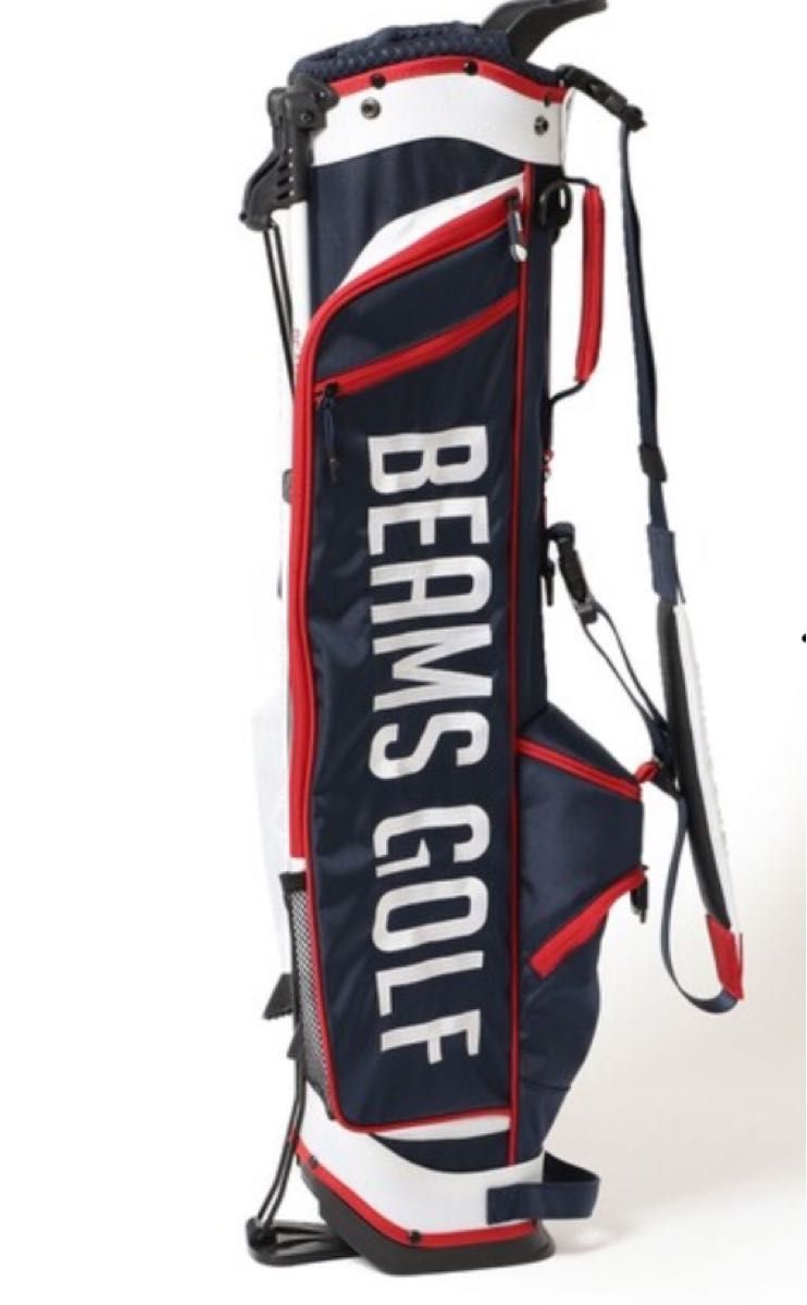 BEAMS GOLFネイビー キャディバッグ BEAMS GOLF オリジナル スリムスタンド キャディバッグ ネイビー