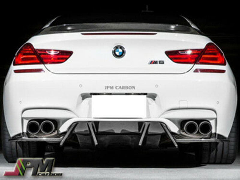 BMW F06 F12 F13 M6 EX Style リア バンパー ディフューザー スポイラー カーボン 3PCS_画像1