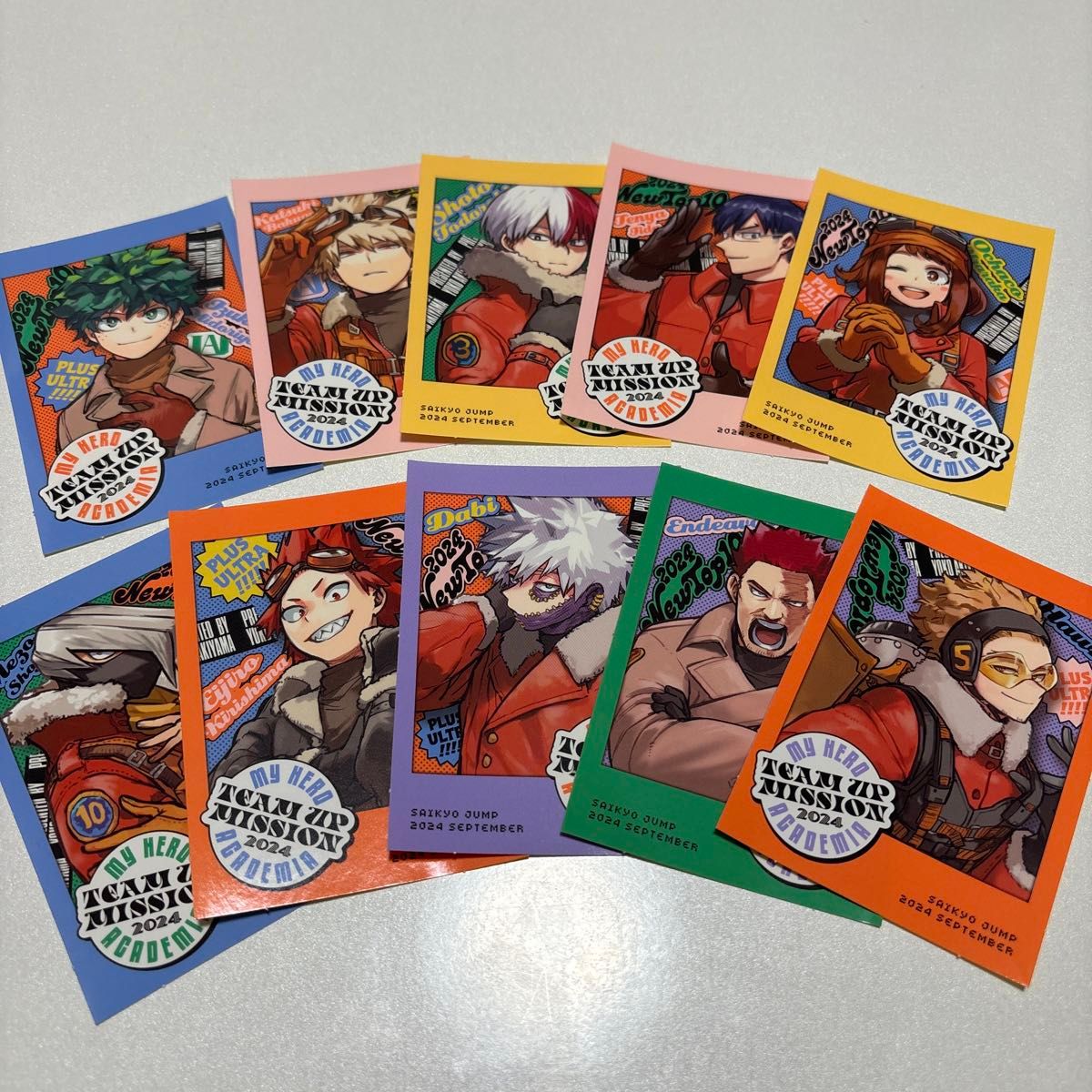 僕のヒーローアカデミア 新十傑ステッカー 最強ジャンプ9月号 僕のヒーローアカデミア 新十傑ステッカー 最強ジャンプ9月号